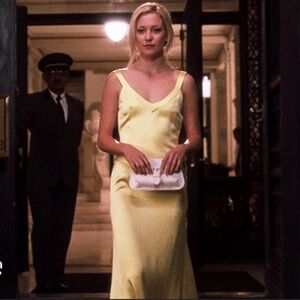 How to Lose a Guy in 10 Days Yellow Dress Kate Hudson Low Back Small